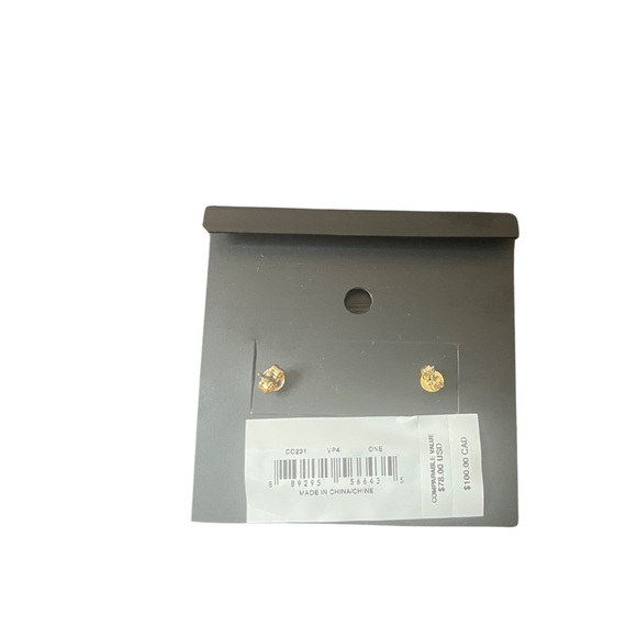 Coach NWT Interlocking Open Circle Earrings - Picture 2 of 3